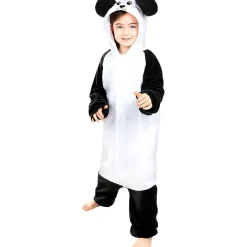 Disfraz de oso panda onesie para niños 7-9 años