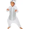 Disfraz de oso polar onesie para niños 5-6 años