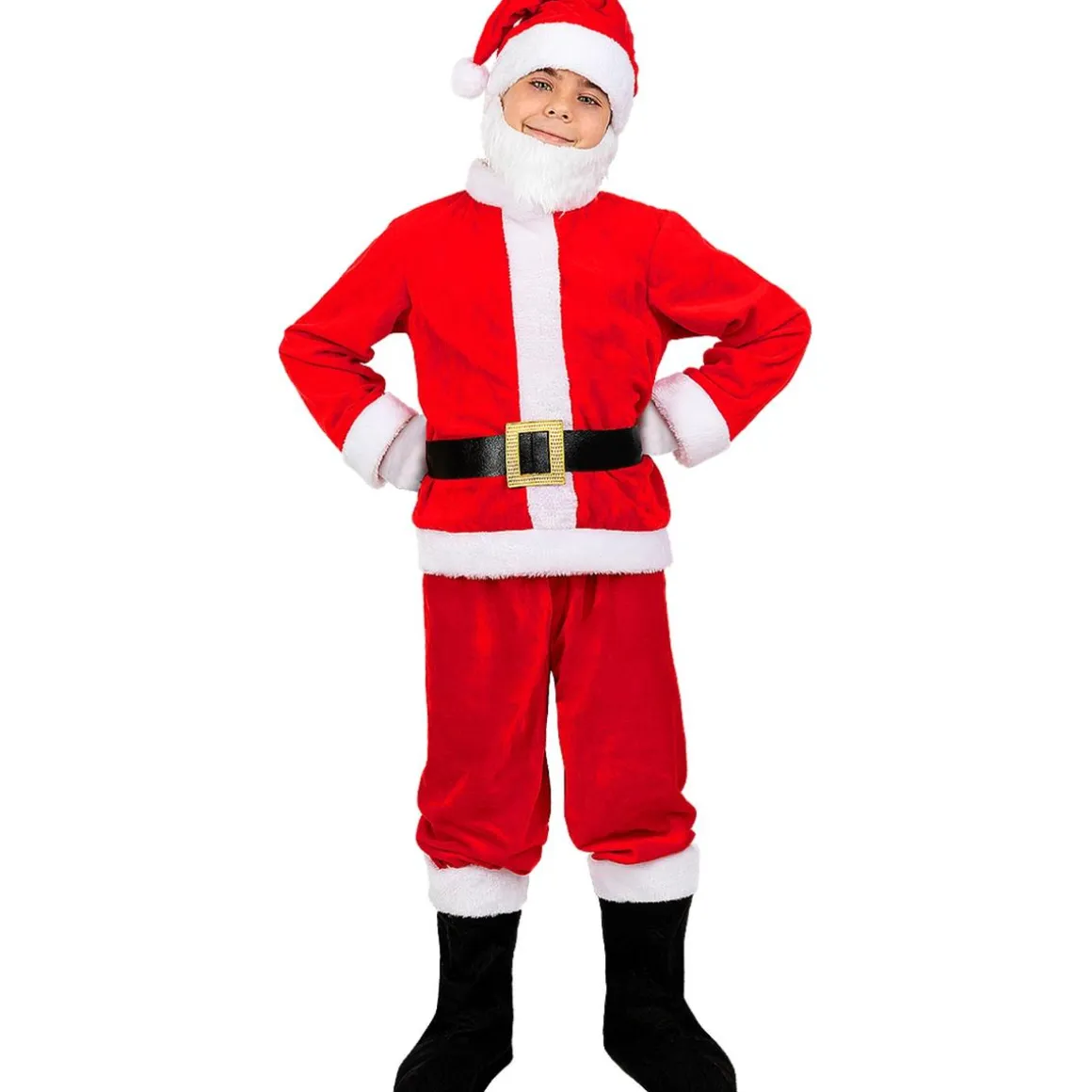 Disfraz de Papá Noel Deluxe niño 3-4 años