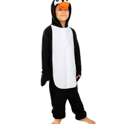 Disfraz de pingüino onesie para niños 7-9 años