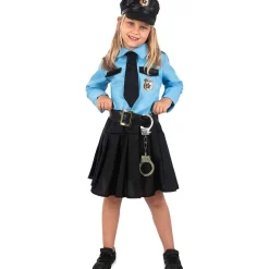 Disfraz de policía azul niña 10-12 años