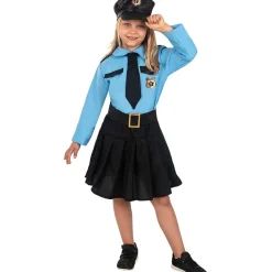 Disfraz de policía azul niña 10-12 años