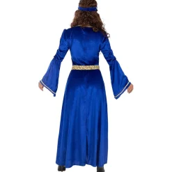 Disfraz de princesa medieval azul para mujer XL