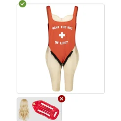 Disfraz de socorrista para hombre S-M