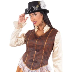 Disfraz de Steampunk largo para mujer XXL