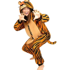 Disfraz de tigre onesie para adulto S-M