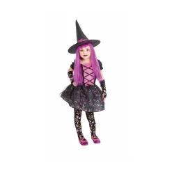Disfraz infantil - Bruja moonlight rosa 3-4 años