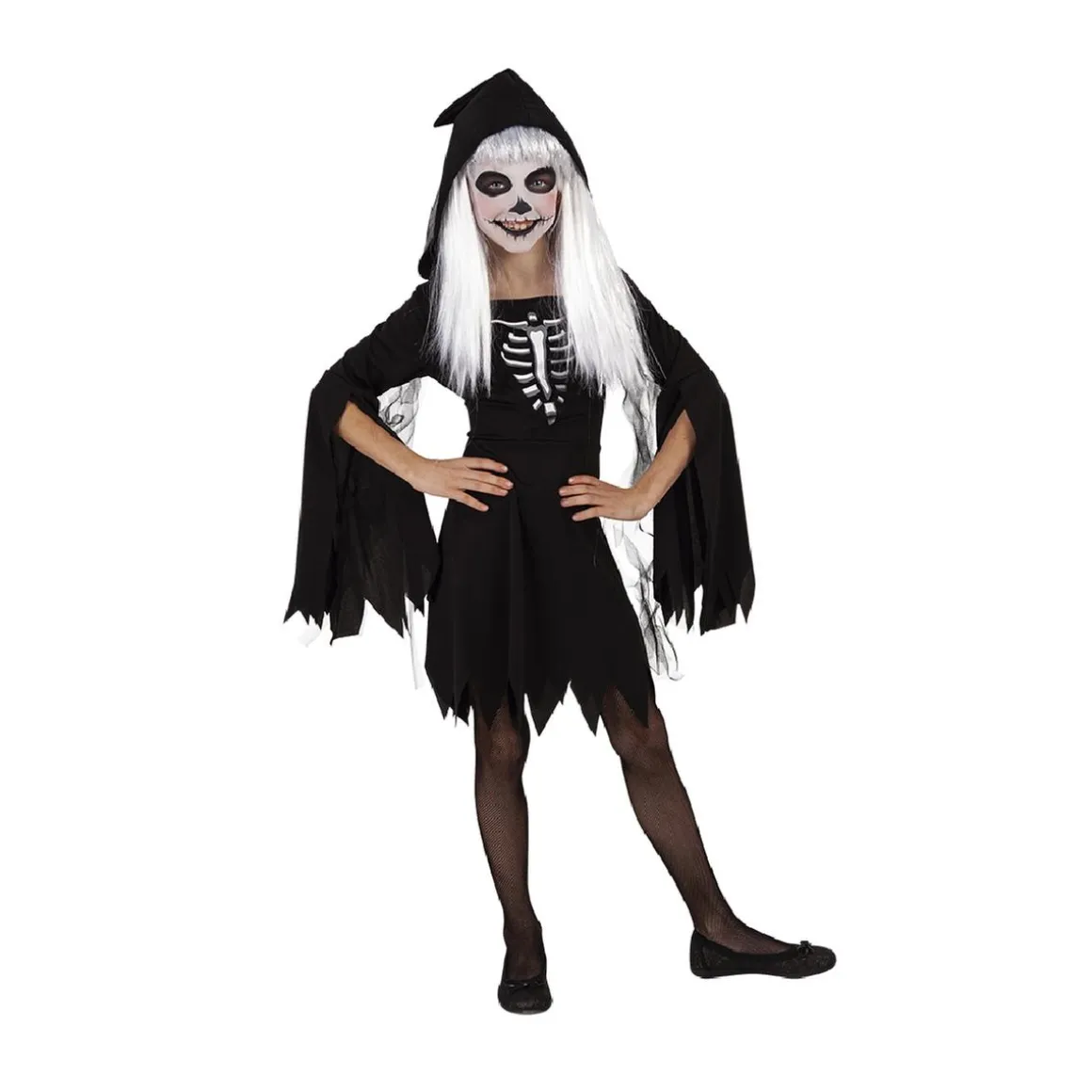 Disfraz Infantil - Esquelita Encapuchada 8-10 años