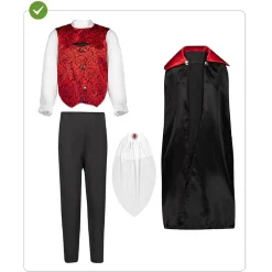 Disfraz infantil de Conde Drácula (3-4 años)