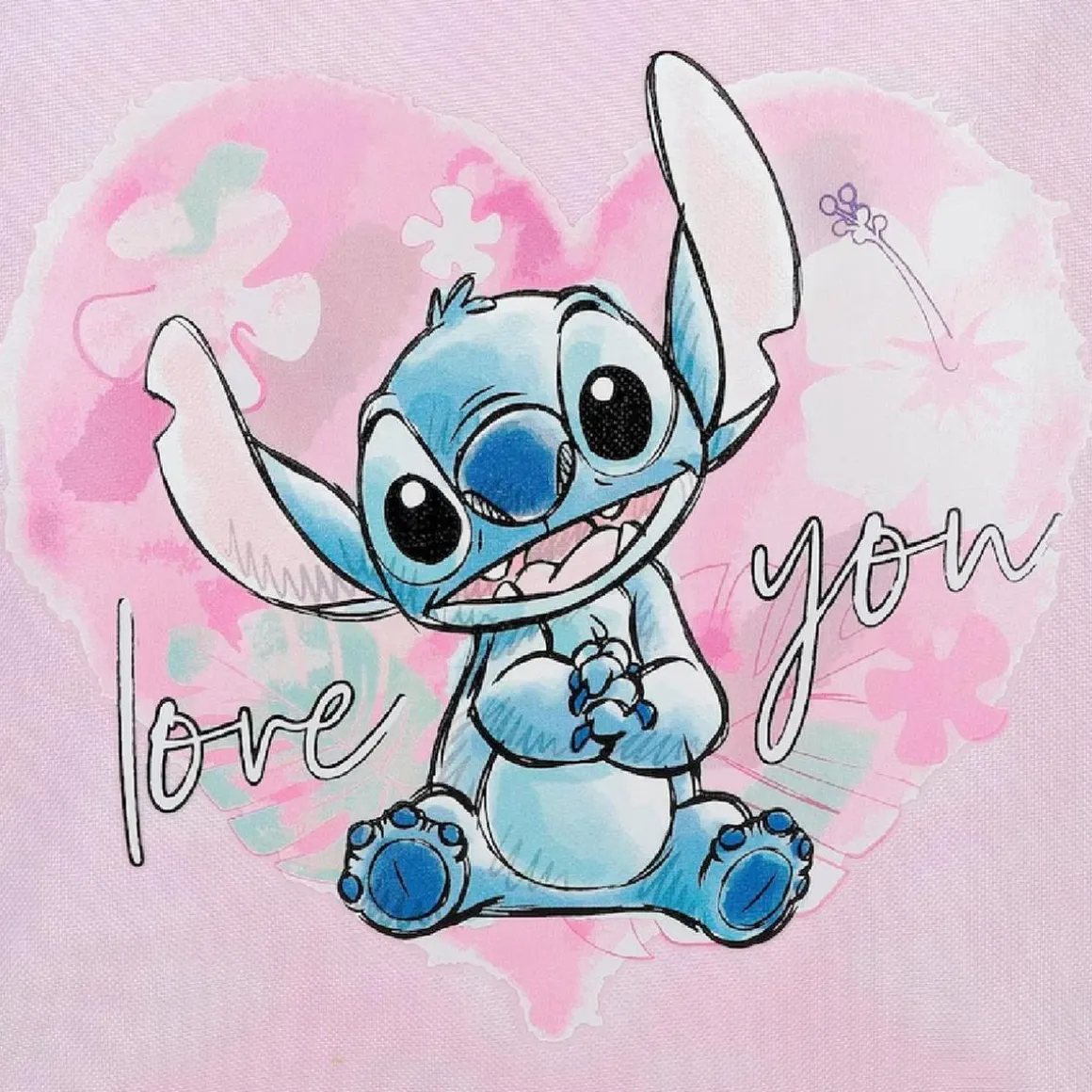 Disney - Mochila preescolar 25 cm adaptable a carro - Heart Stitch