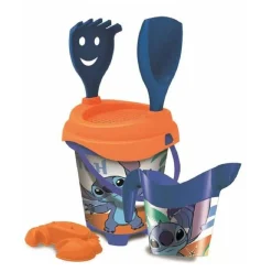 Disney - Cubo de playa Stitch con regadera