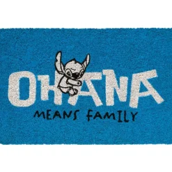 Disney - Felpudo azul Ohana Means Family