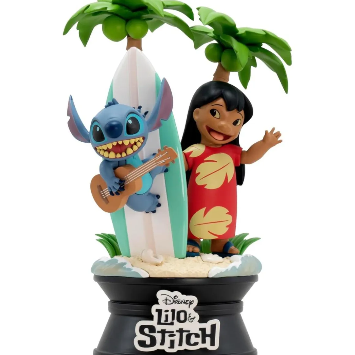 Disney - Figura coleccionable de Lilo & Stitch con tabla de surf ㅤ
