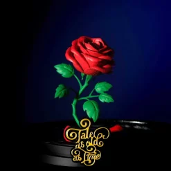 Disney - La Bella y la Bestia - Figura decorativa Rosa Encantada estilo Disney 15 cm ㅤ