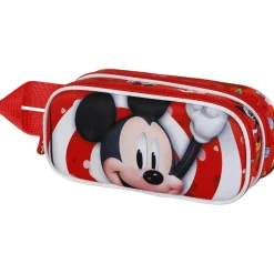 Disney - Mickey Mouse - Estuche portatodo doble 3D rojo ㅤ