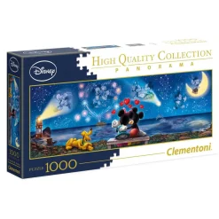 Disney - Puzzle panorama Mickey y Minnie - 1000 piezas