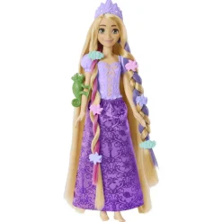 Disney - Rapunzel - Muñeca Princesa Rapunzel con peinados mágicos y accesorios