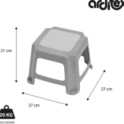 Disney - Taburete de plástico Disney de 27x27x21cm WD14420