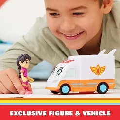 Disney - Vehículo de rescate Firebuds Core Violet y Axl ㅤ