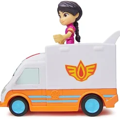 Disney - Vehículo de rescate Firebuds Core Violet y Axl ㅤ