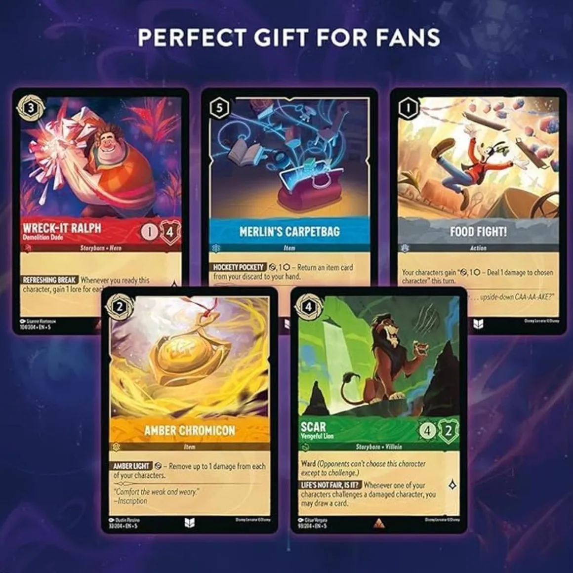 Disney Lorcana - Shimmering Skies - Mazo de inicio Amatista/Rubí en ingles