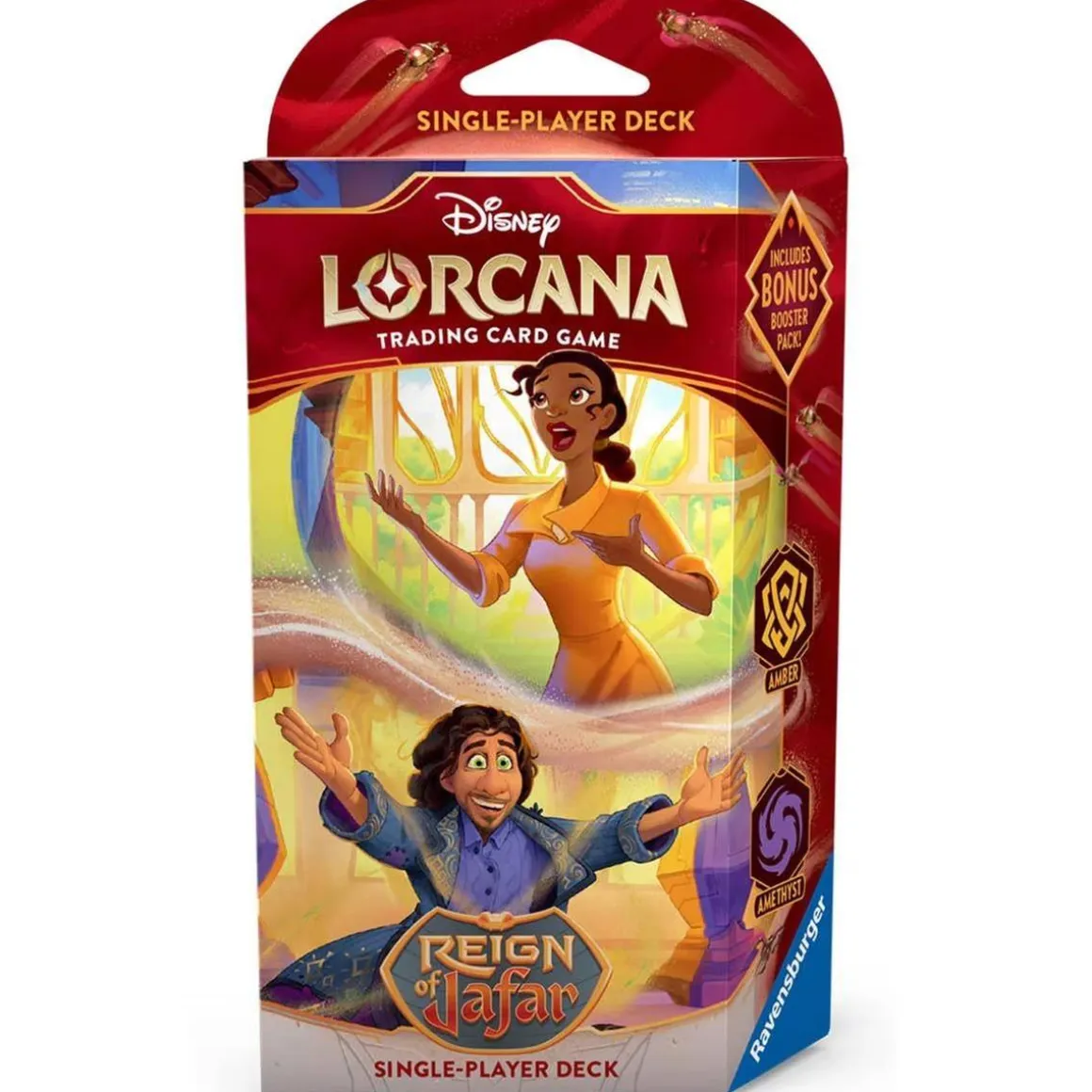 Disney Lorcana Reign of Jafar - Mazo de inicio Ámbar / Amatista (inglés)