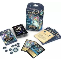 Disney Lorcana Whispers in the Well - Mazo de inicio Zafiro / Acero (inglés)