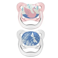 Dr. Brown's - 2 Chupetes Prevent Nocturno 0-6M Rosa