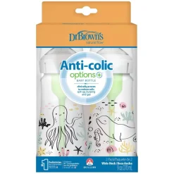 Dr. Brown's - Pack 2 Biberones Options+ Boca Ancha 270ml - Océano