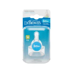 Dr. Brown's - Pack 2 Tetinas Options Estándar Nivel 2
