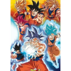 Dragon Ball - Póster de transformaciones de Goku en Dragon Ball 61 x 91.5 cm
