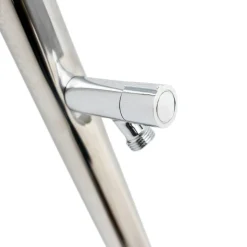 Ducha de acero con grifo lavapiés