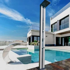 Ducha solar aluminio con sprayer 38L