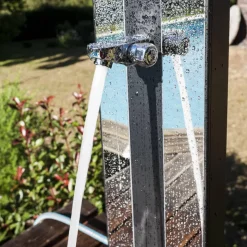 Ducha solar aluminio con sprayer 38L