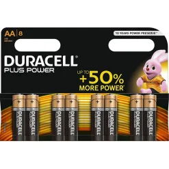 Duracell - Pack 8 Pilas AA Plus Power