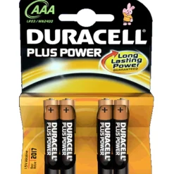 Duracell - Pack 4 Pilas AAA Plus Power