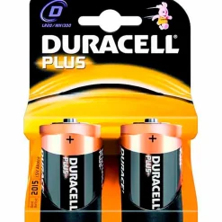 Duracell - Pack 2 Pilas D Duracell Plus