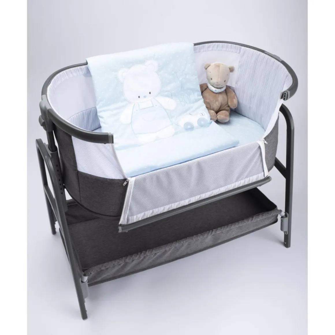 Edredón de invierno azul para niño