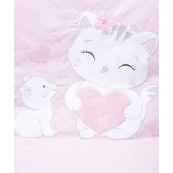 Edredón de invierno rosa para niña