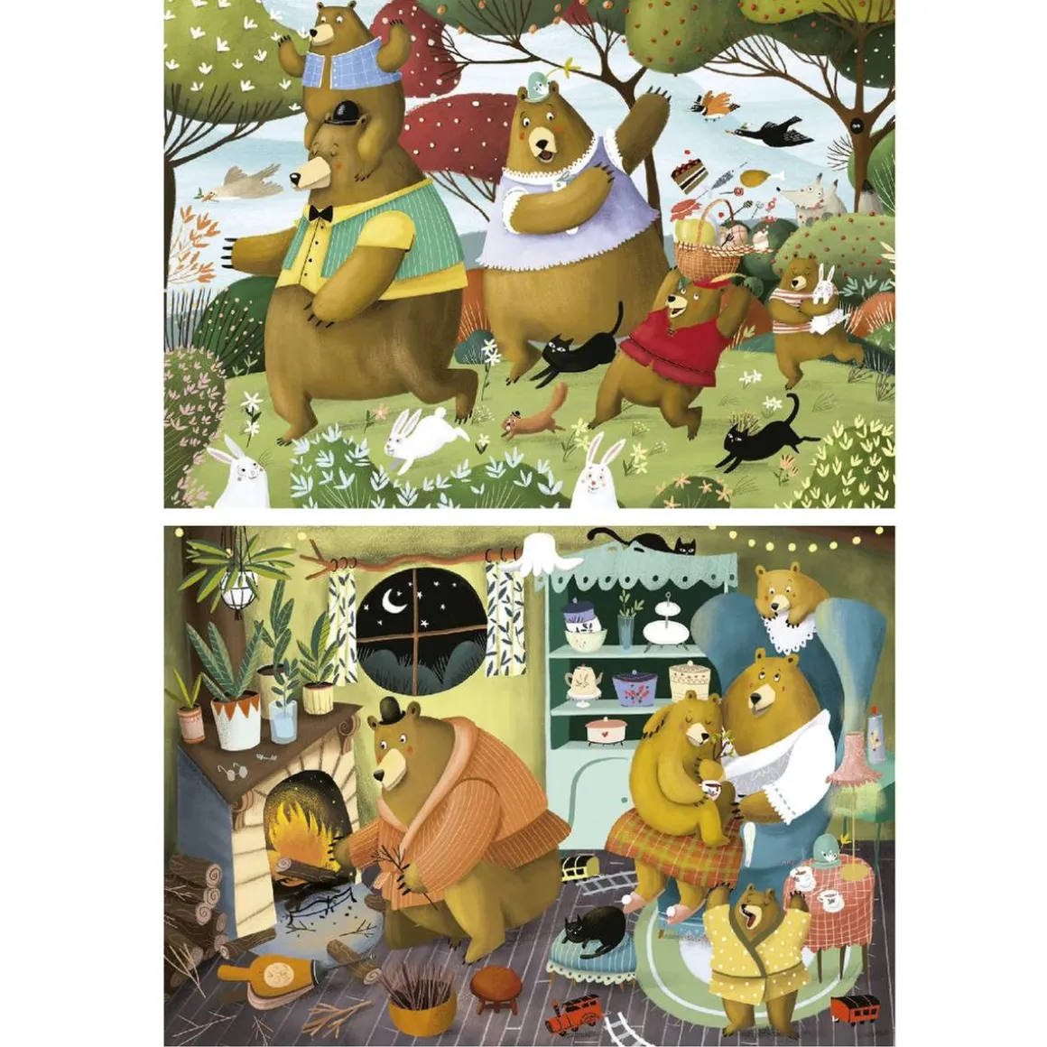 Educa - Cuentos del bosque - 2 puzzles 20 piezas