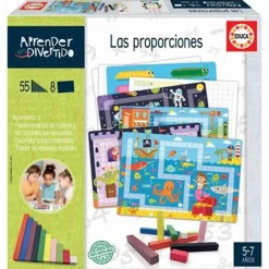 Educa Borras - Aprender proporciones: juego educativo con regletas matemáticas