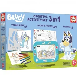 Educa Borras - Bluey - Set creativo 3 en 1 de actividades