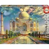 Educa Borras - Puzzle 1000 piezas Taj Mahal con cola Fix para montaje y colgar ㅤ
