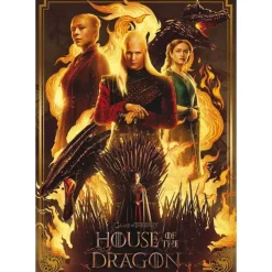 Educa Borras - Puzzle 1000 piezas: Casa del Dragón con Cola Fix para montaje ㅤ