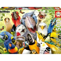 Educa Borras - Puzzle de pajarito: 500 piezas, 48x34 cm con Cola Fix para montaje ㅤ