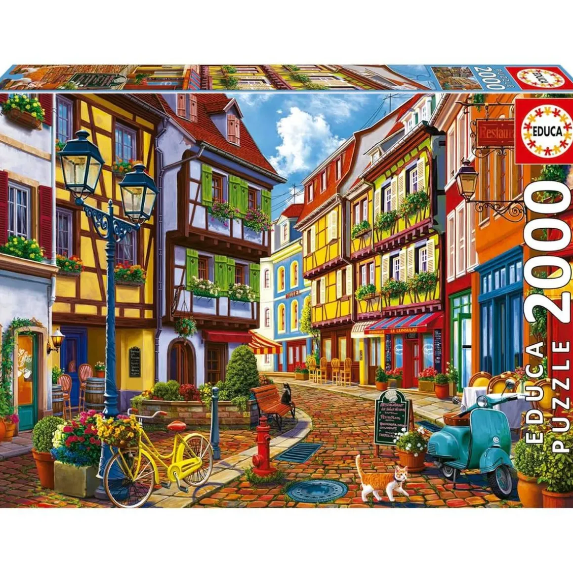 Educa Borras - Puzzle Paisaje Urbano Luminoso de 2000 Piezas ㅤ