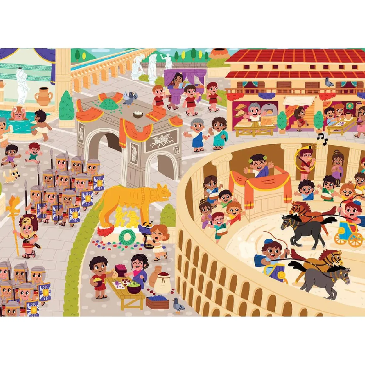 Educa Borrás - Antigua Roma - Puzzle 300 piezas Happy Learning