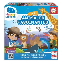 Educa Borrás - Quiz Animales Fascinantes - Juego de mesa Happy Learning