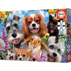 Educa Borrás - Selfie de mascotas - Puzzle 200 piezas