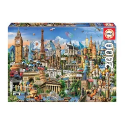 Educa Borrás - Símbolos de Europa - Puzzle 2000 piezas